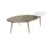 Tuner 54 X 25.75 inch White / Antique Brass Coffee Table